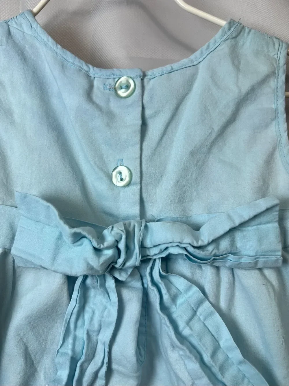Baby Togs blue smocked embroidered cotton dress size 2T